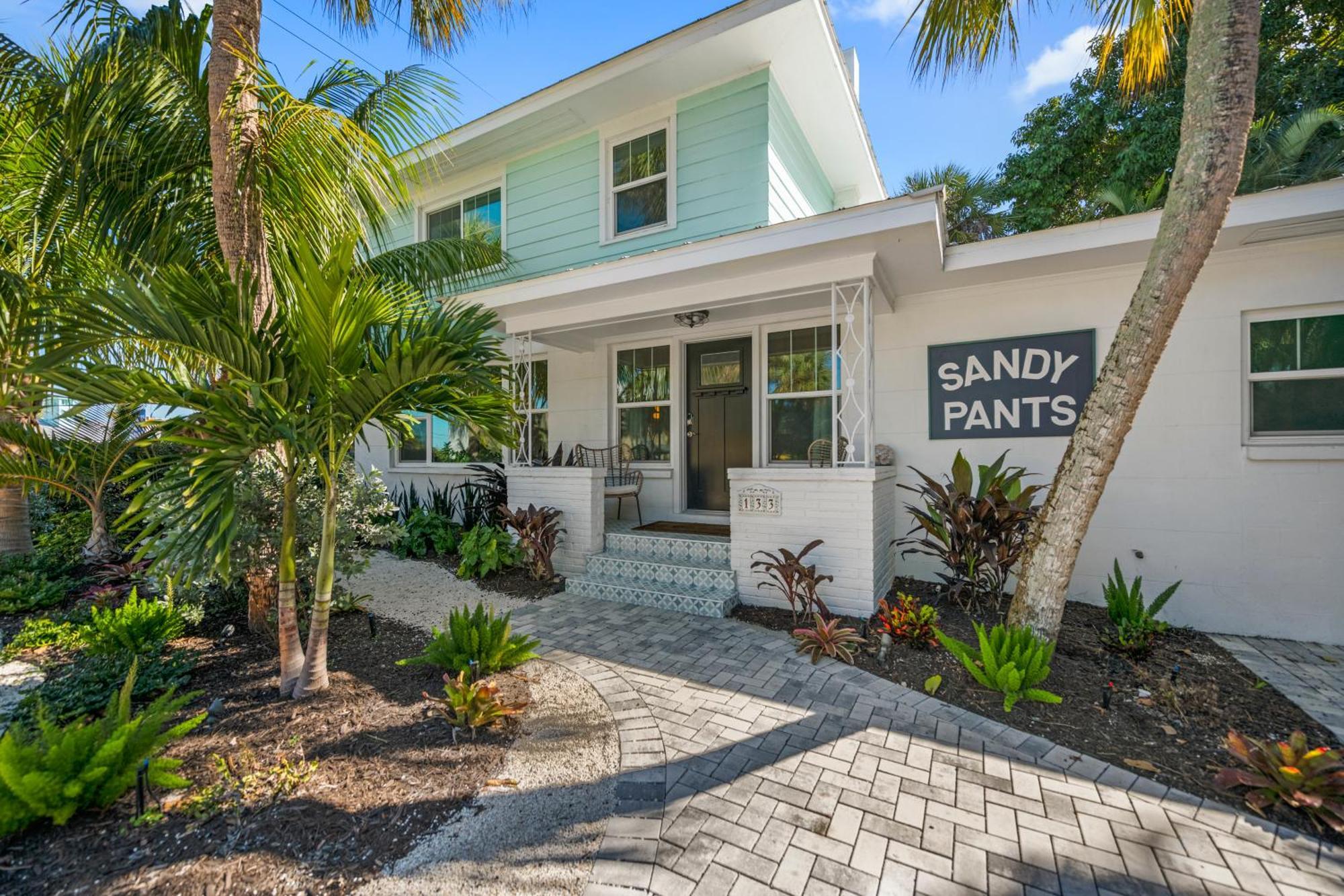 Sandy Pants - Designer Beach Chic Home Steps To Beach Backyard Oasis W Heated Pool Anna Maria Exterior foto